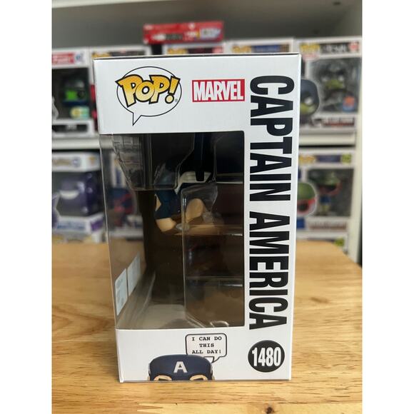 OFFICIAL WONDERCON STICKER Captain America Funko Pop #1480 Marvel Comics MCU TV - Picture 4 of 6